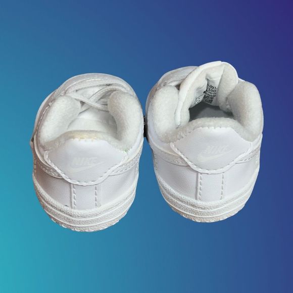 Baby Nike Air Force 1 Triple White Sneakers Size 1 C - Picture 5 of 6